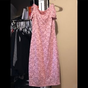Cold shoulder lace dress